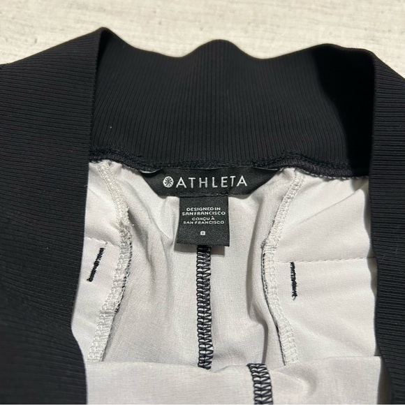 Athleta Black Floral Athletic Shorts - Picture 4 of 4